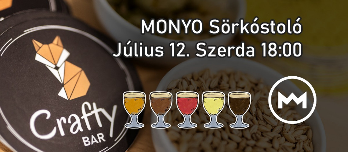 MONYO kóstoló a Craftyban - 2023. július 12.