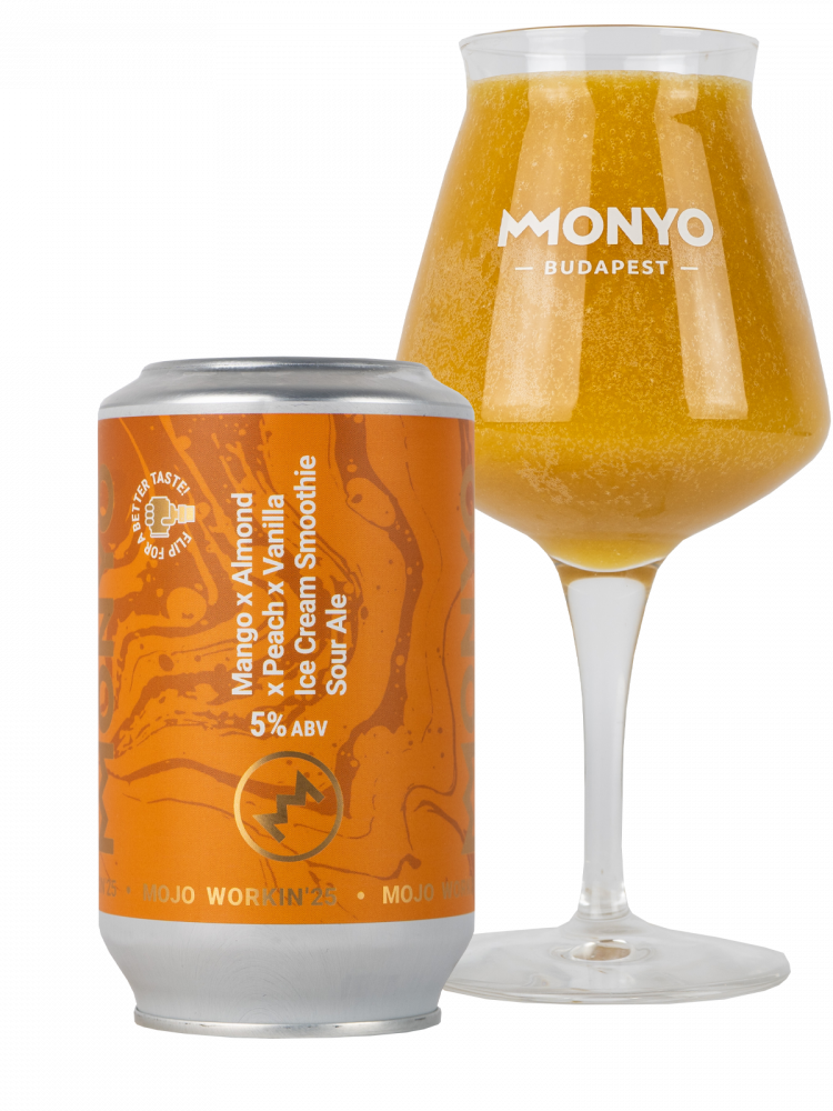 MOJO WORKIN'25: Mango x Almond x Peach x Vanilla Ice Cream Smoothie Sour Ale 5% 0.33l