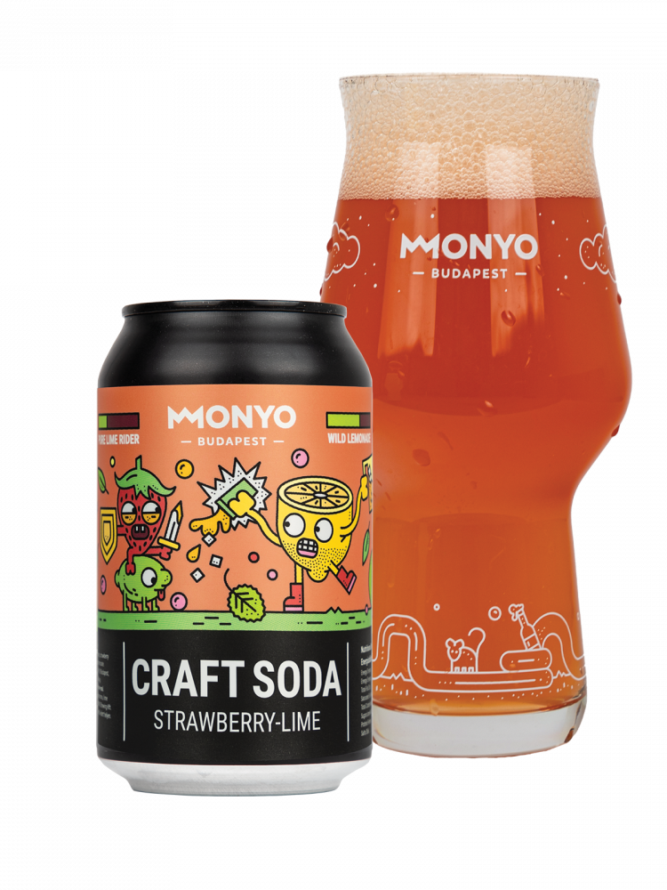 MONYO Eper - Lime Craft Soda 0% 0,33l