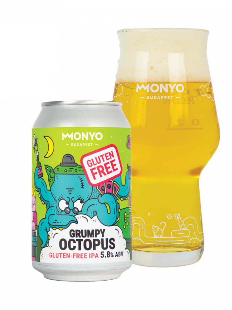 Grumpy Octopus - Gluténmentes IPA 5,8% 0,33l