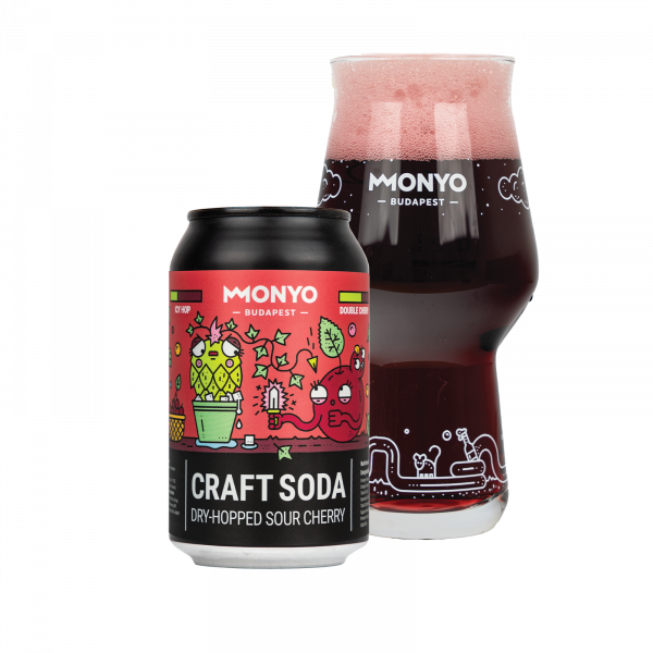 MONYO Dry-Hopped Sour Cherry Craft Soda 0% 0.33l