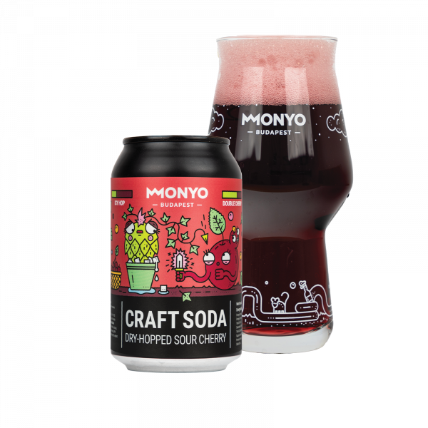 MONYO Hidegkomlós Meggy Craft Soda 0% 0,33l