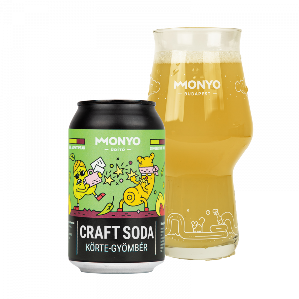 MONYO Pear - Ginger Craft Soda 0% 0.33l