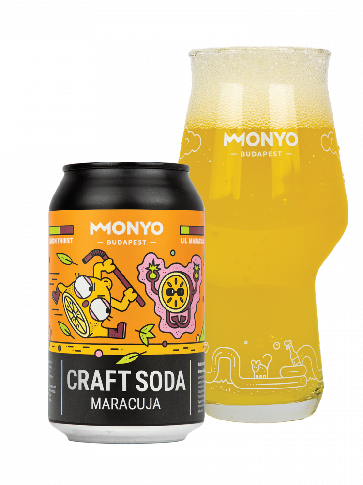 MONYO Maracuja Craft Soda 0% 0,33l