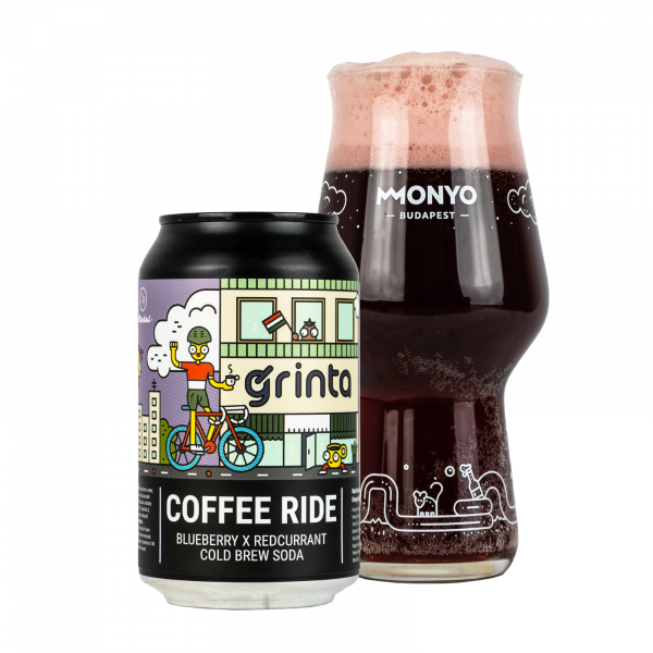 MONYO x Grinta x Madal - Coffee Ride - Blueberry x Redcurrant Cold Brew Soda 0% 0,33l
