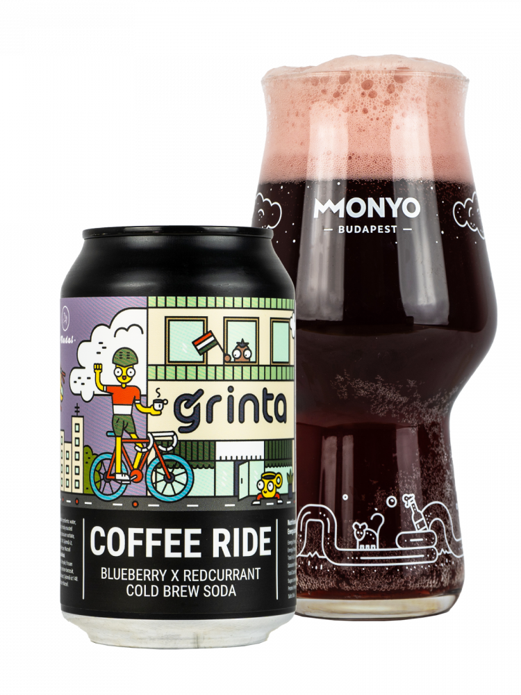 MONYO x Grinta x Madal - Coffee Ride - Blueberry x Redcurrant Cold Brew Soda 0% 0,33l