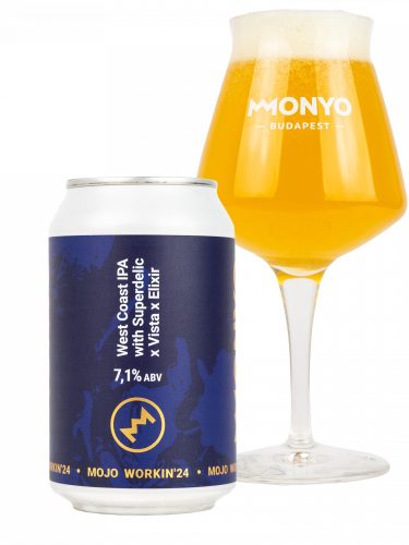 MOJO WORKIN'24: West Coast IPA with Superdelic x Vista x Elixir 7.1% 0.33l