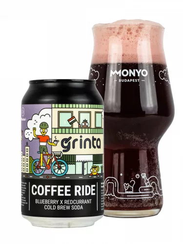 MONYO x Grinta x Madal - Coffee Ride - Blueberry x Redcurrant Cold Brew Soda 0% 0,33l