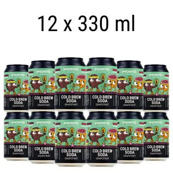Grapefruit Cold Brew pakk - 12 x 330ml craft soda