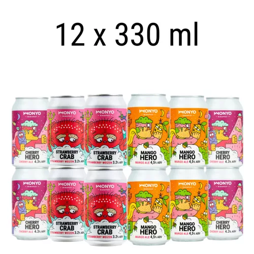 Gyümölcsös pakk - 12 x 330ml sör