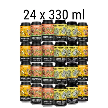 Gyümölcsös Craft Soda pakk - 24 x 330ml üdítő