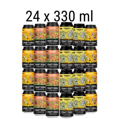 Gyümölcsös Craft Soda pakk - 24 x 330ml üdítő