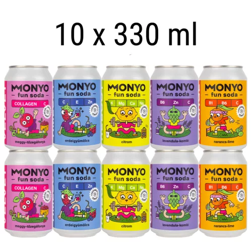 Fun Soda Kóstoló pakk - 10 x 330ml üdítő