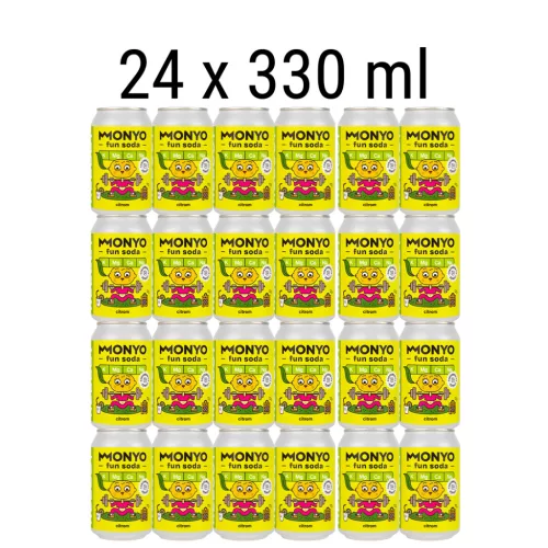 Monyo Reboot Citromos Fun Soda pakk - 24 x 330ml üdítő