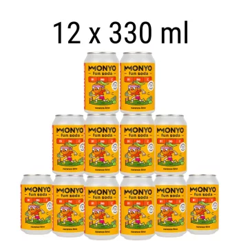 Monyo Charge Narancs-Lime Fun Soda - 12 x 330ml üdítő