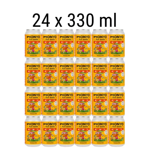 Monyo Charge Narancs-Lime Fun Soda - 24 x 330ml üdítő