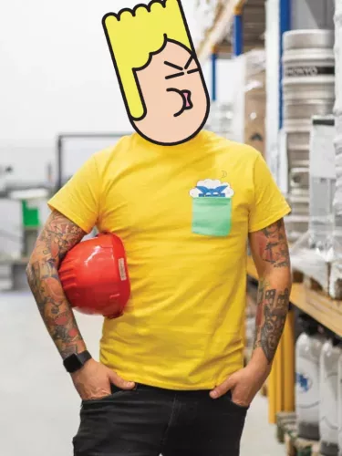 MONYO Yellow Tee - S-es méret